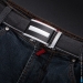 Кожаный ремень с потайным карманом Douglas 130 см. (black)