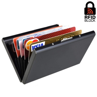 Металлический кошелек с RFID защитой Bray (black)