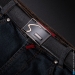 Кожаный ремень с потайным карманом Sole (black)