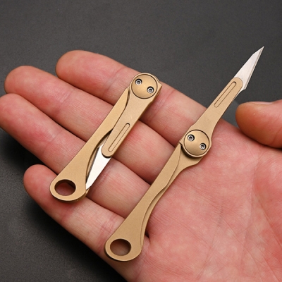 EDC брелок-нож Scalpel со сменными лезвиями (gold)