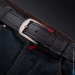Кожаный ремень с потайным карманом Classic 130 см. (black)