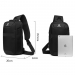 Однолямочный рюкзак с USB портом и кодовым замком Kyou (black)