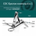 EDC брелок-книпсер для ногтей First class (chrome)