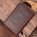 Обложка для паспорта из натуральной кожи (coffee)