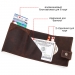 Мини портмоне-картхолдер с RFID защитой Jersey (brown)
