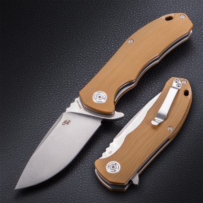 Складной нож CH3504 D2 (beige)