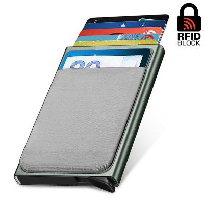 Картхолдер автоматический с RFID защитой Bore plus (grey)