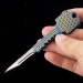 Мини нож-брелок Титановый ключ (blue)